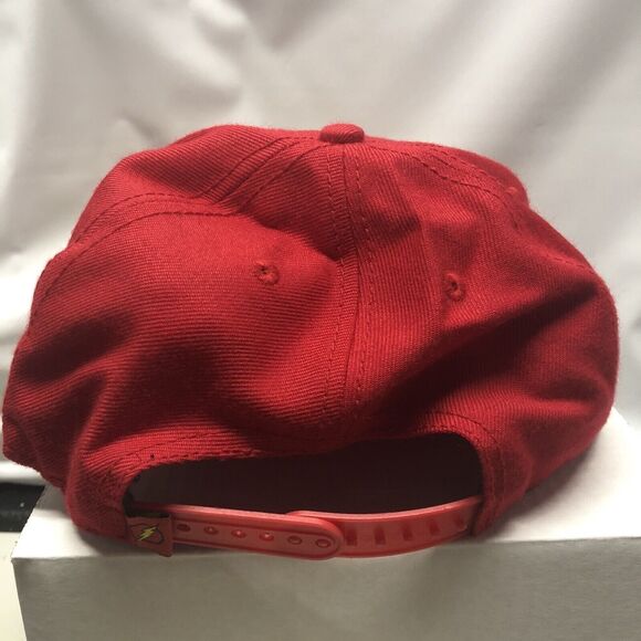 The Flash DC Comics Snapback Adjustable Hat Cap Red Lightning Bolt Graphic Bill - Picture 4 of 11